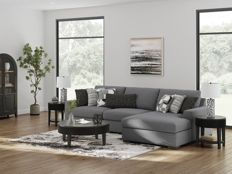 Bealton Salt and Pepper 3-Piece Sectional with Chaise - Ornate Home