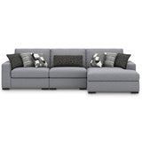 Bealton Salt and Pepper 3-Piece Sectional with Chaise - Ornate Home