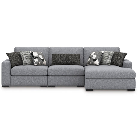 Bealton Salt and Pepper 3-Piece Sectional with Chaise - Ornate Home