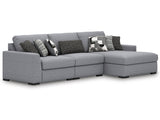 Bealton Salt and Pepper 3-Piece Sectional with Chaise - Ornate Home