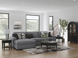 Bealton Salt and Pepper 3-Piece Sectional with Chaise - Ornate Home