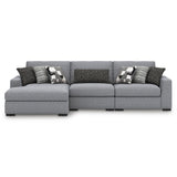 Bealton Salt and Pepper 3-Piece Sectional with Chaise - Ornate Home