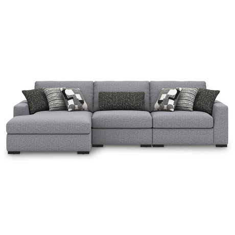 Bealton Salt and Pepper 3-Piece Sectional with Chaise - Ornate Home