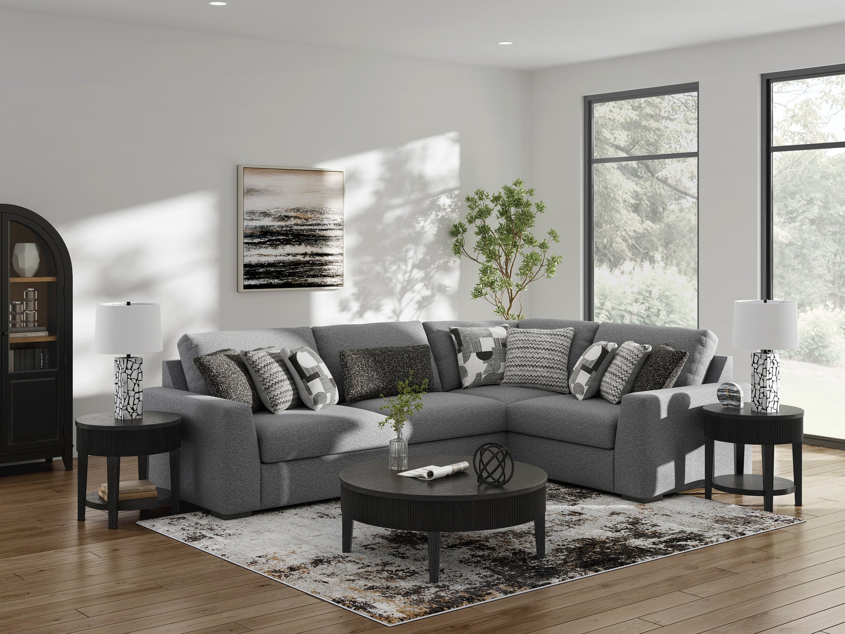 Bealton Salt and Pepper 4-Piece Sectional - Ornate Home