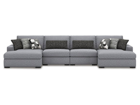 Bealton Salt and Pepper 4-Piece Sectional with Double Chaise (Online Special Price) - Ornate Home