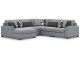 Bealton Salt and Pepper 5-Piece Sectional with Chaise (Online Special Price) - Ornate Home