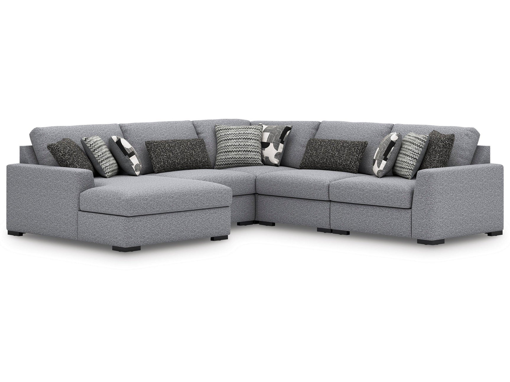 Bealton Salt and Pepper 5-Piece Sectional with Chaise (Online Special Price) - Ornate Home