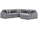 Bealton Salt and Pepper 5-Piece Sectional with Chaise (Online Special Price) - Ornate Home