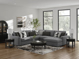 Bealton Salt and Pepper 5-Piece Sectional with Chaise - Ornate Home