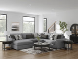 Bealton Salt and Pepper 5-Piece Sectional with Chaise - Ornate Home