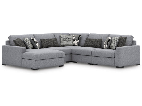 Bealton Salt and Pepper 5-Piece Sectional with Chaise - Ornate Home