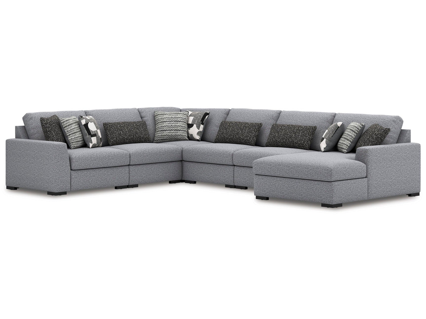 Bealton Salt and Pepper 6-Piece Sectional with Chaise (Online Special Price) - Ornate Home