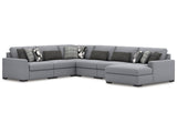 Bealton Salt and Pepper 6-Piece Sectional with Chaise - Ornate Home