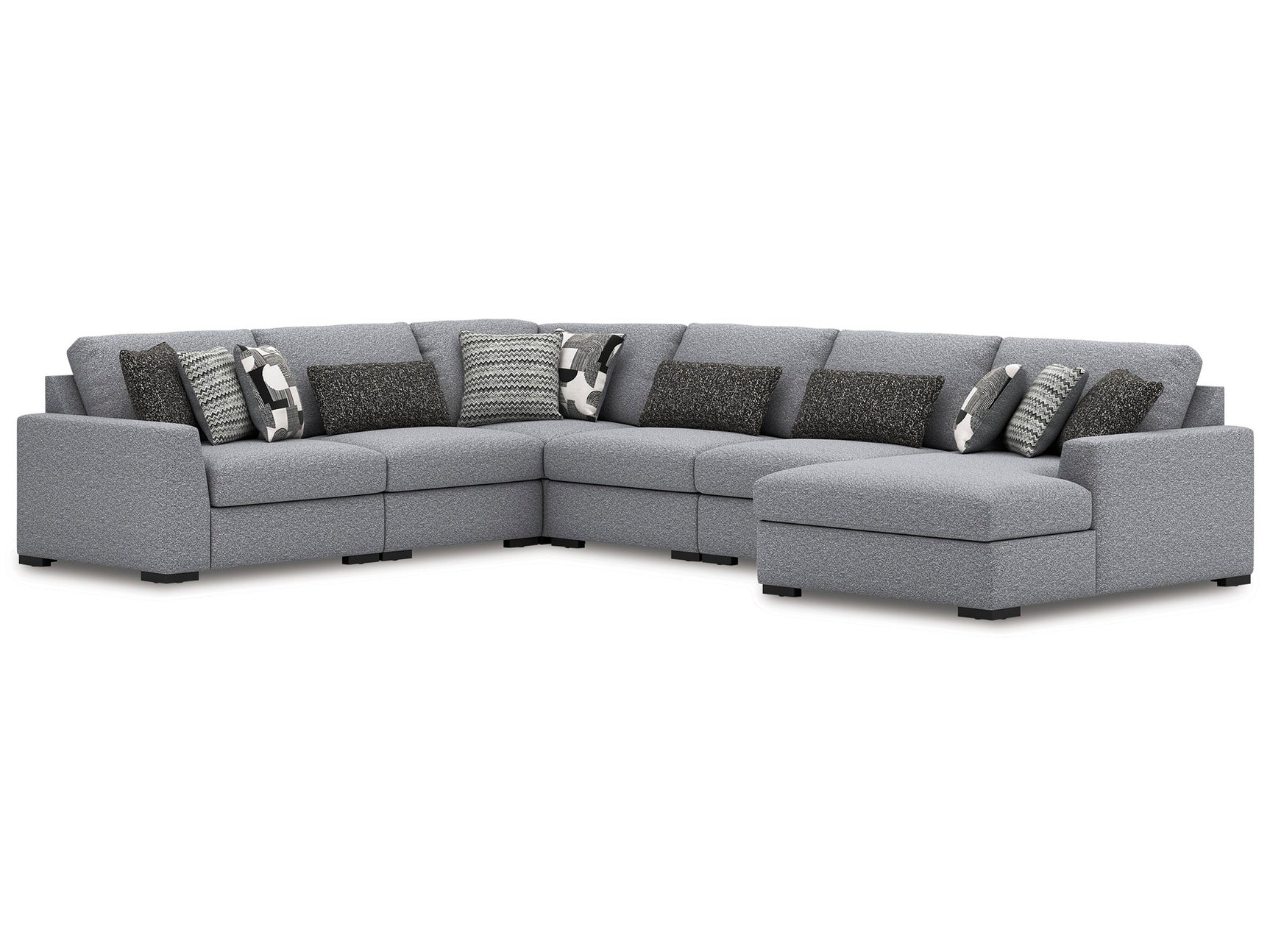 Bealton Salt and Pepper 6-Piece Sectional with Chaise - Ornate Home