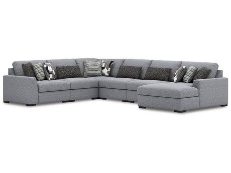 Bealton Salt and Pepper 6-Piece Sectional with Chaise - Ornate Home