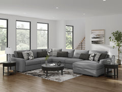 Bealton Salt and Pepper 6-Piece Sectional with Chaise - Ornate Home