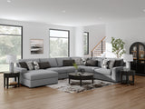 Bealton Salt and Pepper 6-Piece Sectional with Chaise - Ornate Home