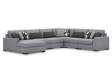 Bealton Salt and Pepper 6-Piece Sectional with Chaise - Ornate Home