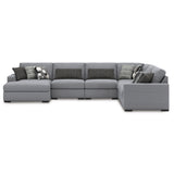 Bealton Salt and Pepper 6-Piece Sectional with Chaise - Ornate Home