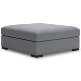 Bealton Salt and Pepper Oversized Accent Ottoman - Ornate Home