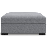 Bealton Salt and Pepper Oversized Accent Ottoman - Ornate Home
