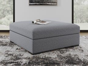 Bealton Salt and Pepper Oversized Accent Ottoman - Ornate Home