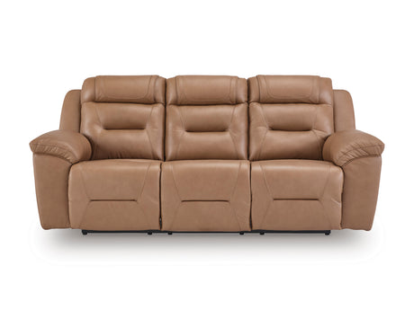 Beaman Peak Toffee Reclining Living Room Set - Ornate Home