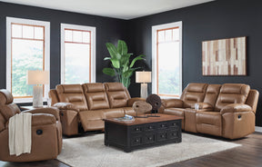 Beaman Peak Toffee Reclining Living Room Set - Ornate Home
