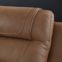 Beaman Peak Toffee Reclining Loveseat with Console - Ornate Home
