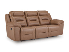 Beaman Peak Toffee Reclining Sofa - Ornate Home