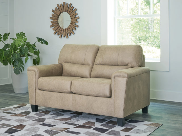 Beamer Sand Loveseat - Ornate Home
