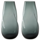 Beamund Teal Blue Vase (13.25"H) (Set of 2) - Ornate Home