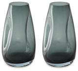 Beamund Teal Blue Vase (9.25"H) (Set of 2) (Online Special Price) - Ornate Home
