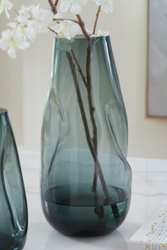 Beamund Teal Blue Vase - Ornate Home