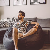 Bean Bag - Full - Faux Leather - Ornate Home
