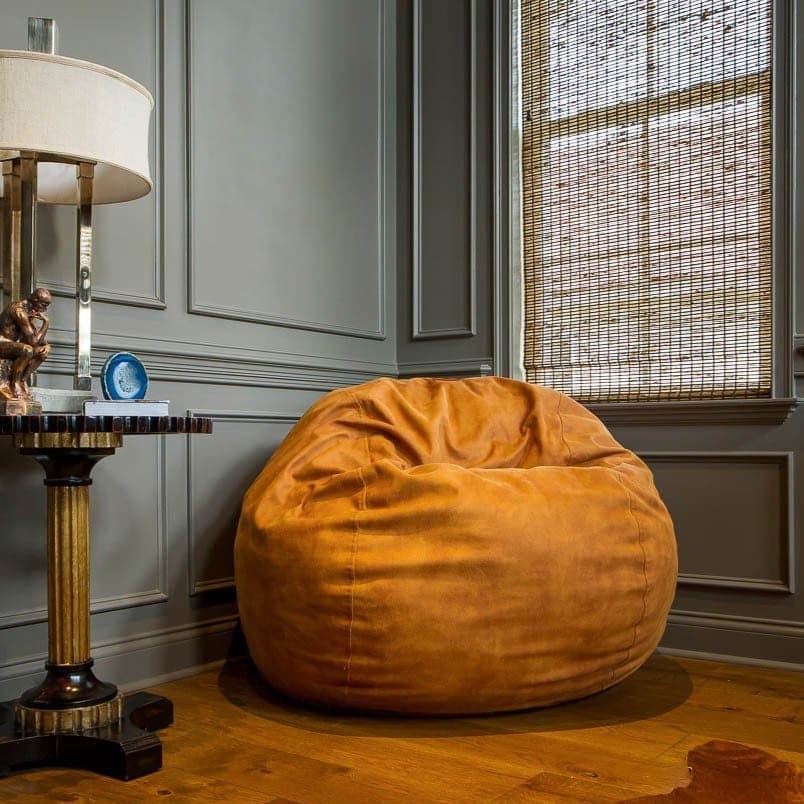 Bean Bag - Full - Faux Leather - Ornate Home