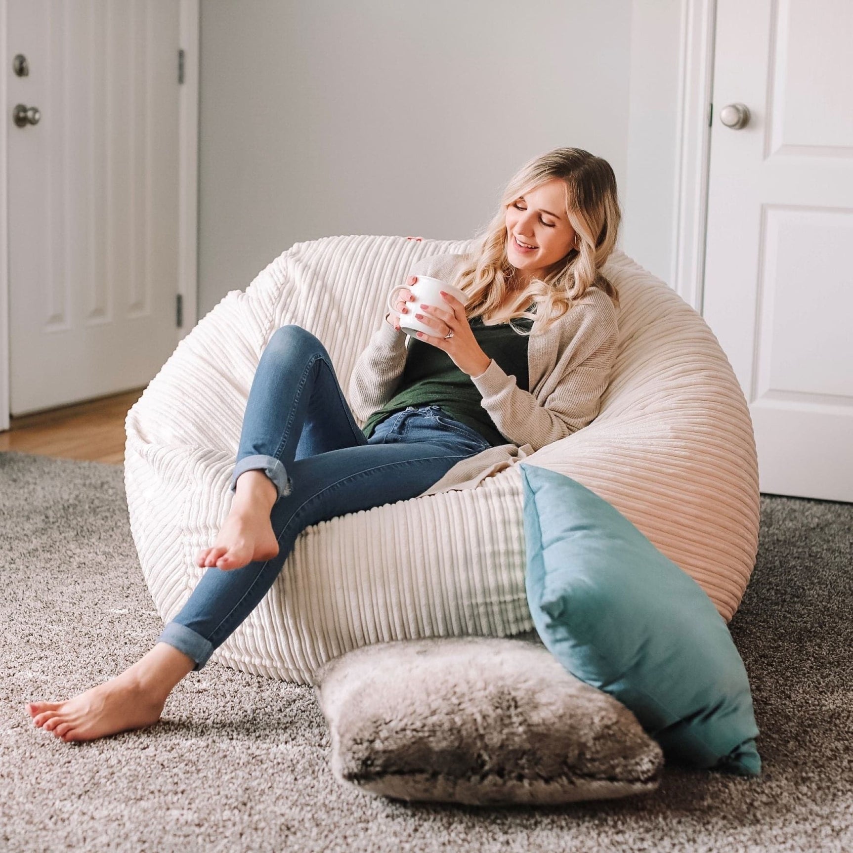 Bean Bag - Full - Terry Corduroy - Ornate Home