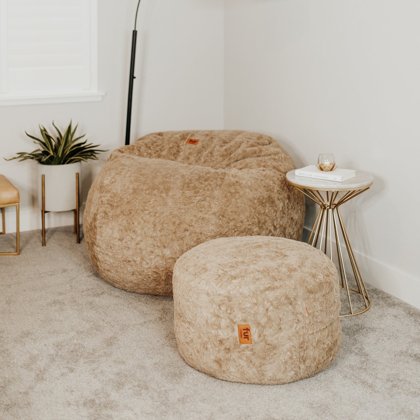 Bean Bag - King - Faux Fur - Ornate Home