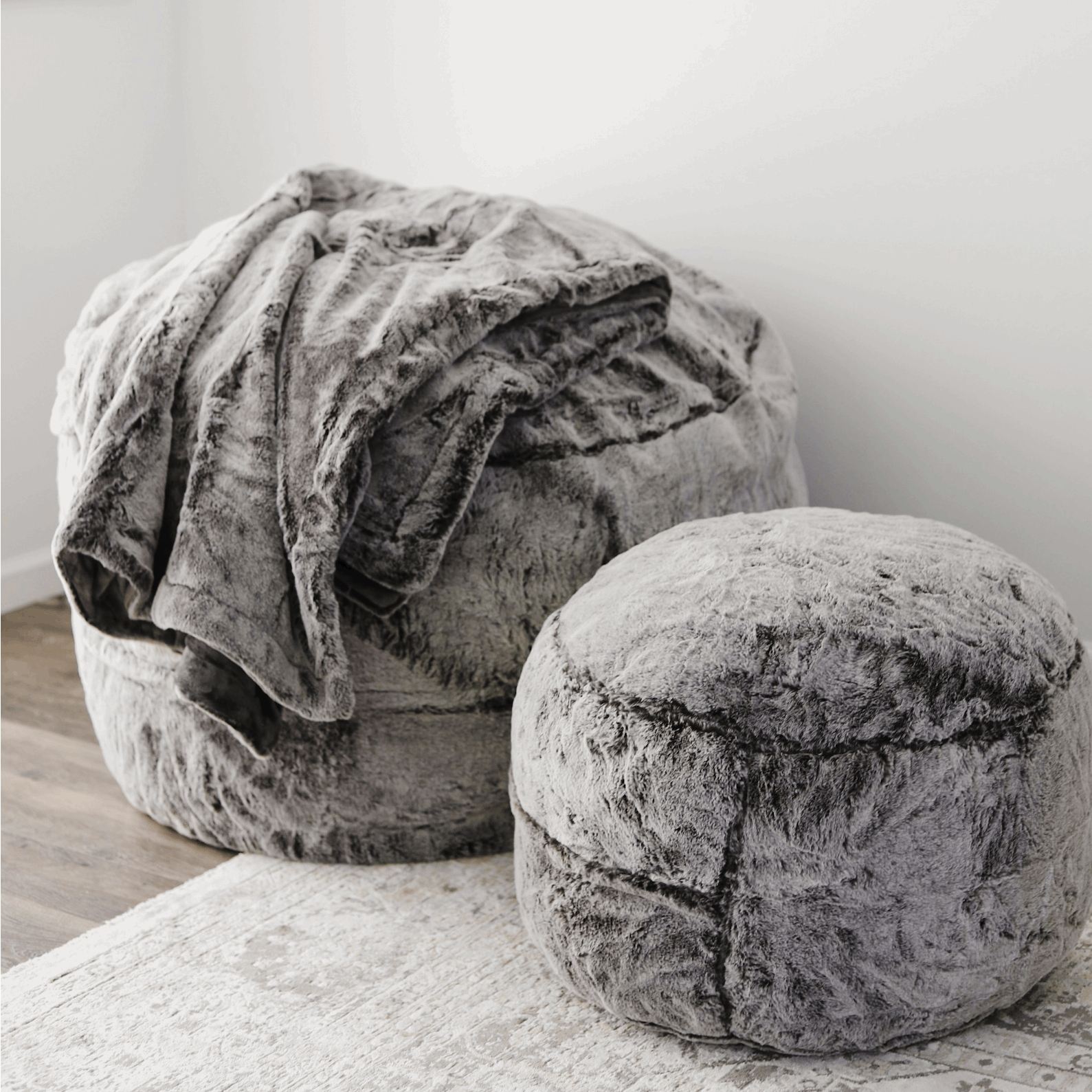 Bean Bag - Queen - Chinchilla - Ornate Home