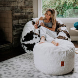 Bean Bag - Queen - Faux Fur - Ornate Home