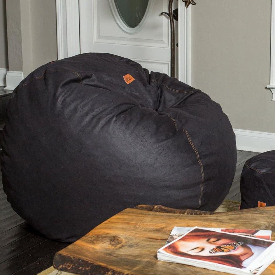 Bean Bag - Queen - Faux Leather - Ornate Home
