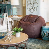 Bean Bag - Queen - Faux Leather - Ornate Home