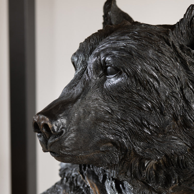 Bear Brown Springs Statue (Set of 2) - Ornate Home