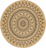 Beata Round Faux Jute Outdoor Rug - Clearance - Ornate Home