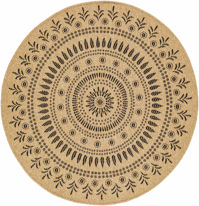 Beata Round Faux Jute Outdoor Rug - Clearance - Ornate Home
