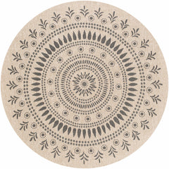 Beata Round Faux Jute Outdoor Rug - Clearance - Ornate Home