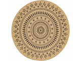 Beata Round Faux Jute Rug - Ornate Home