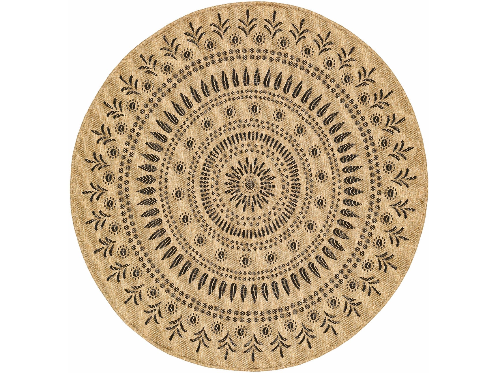 Beata Round Faux Jute Rug - Ornate Home
