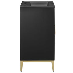 Beau Black 24" Wood Bathroom Vanity with Basin - Ornate Home