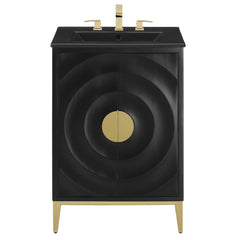 Beau Black 24" Wood Bathroom Vanity with Basin - Ornate Home